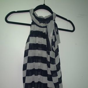 Stripped sheer blouse